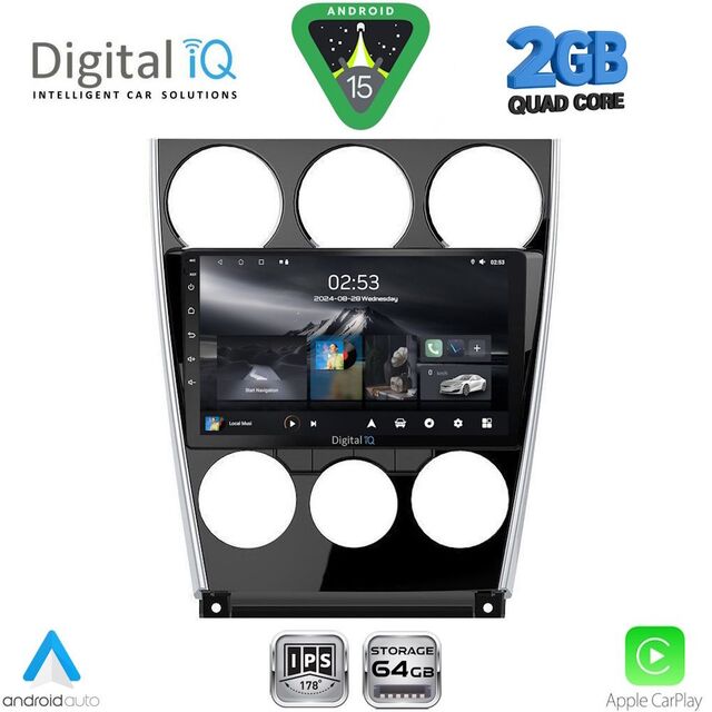 DIGITAL IQ RSD 1375_CPA (9inc) MULTIMEDIA TABLET for MAZDA 6 (FACELIFT) mod. 2005-2008