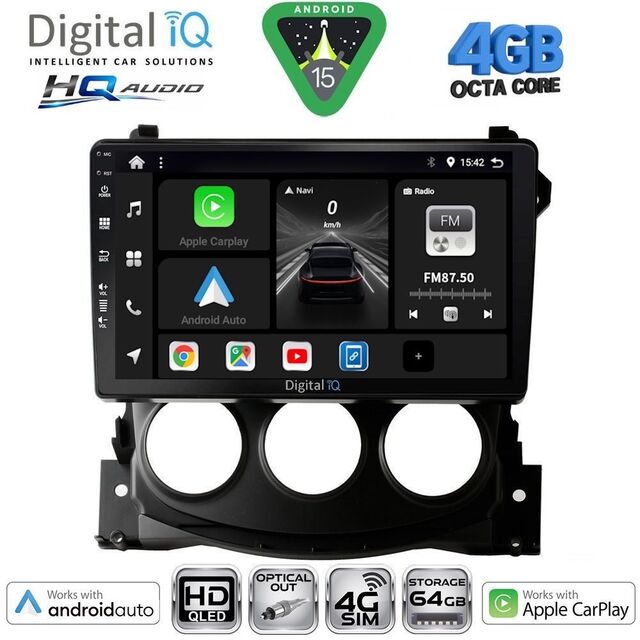 DIGITAL IQ BXK 19479_CPAA (9inc) MULTIMEDIA TABLET for NISSAN 370Z mod. 2009-2012