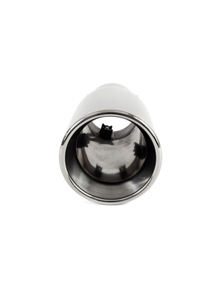 Amio - Άκρο Εξάτμισης MT-018 Στρογγυλό Inox για Απολήξεις 50-65mm από Ανοξείδωτο Χάλυβα για Βελτίωση Εμφάνισης και Ήχου Αυτοκινήτου - 1 τεμ. (01318/AM)