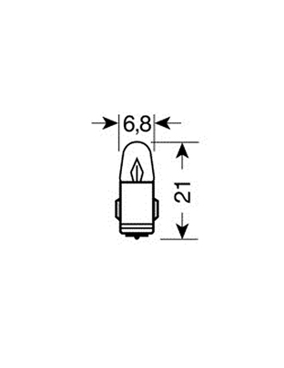ΛΑΜΠΑΚΙΑ ΜΙΝΙΟΝ (J)12V/2W BA7s ΜΠΛΕ 21mm