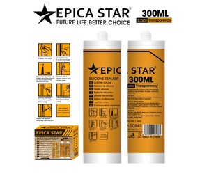 EPICA STAR ΣΦΡΑΓΙΣΤΙΚΗ ΣΙΛΙΚΟΝΗ ΔΙΑΦΑΝΗ 300ml EP-50845