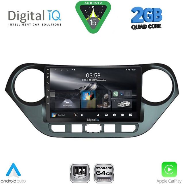 DIGITAL IQ RSD 1224_CPA (9inc) MULTIMEDIA TABLET for HYUNDAI i10 mod. 2014-2020