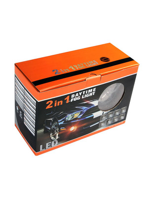 DRL ΚΑΙ ΦΩΣ ΟΜΙΧΛΗΣ 12V ΠΡΟΣΘΕΤΟ DAYTIME ΔΙΕΘΝΗ ΣΤΡΟΓΓΥΛΟ 90mm