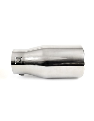 Amio - Άκρο Εξάτμισης MT-018 Στρογγυλό Inox για Απολήξεις 50-65mm από Ανοξείδωτο Χάλυβα για Βελτίωση Εμφάνισης και Ήχου Αυτοκινήτου - 1 τεμ. (01318/AM)