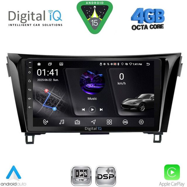 DIGITAL IQ RSG 6468_CPA (10inc) MULTIMEDIA TABLET for NISSAN QASHQAI - XTRAIL mod. 2014-2021