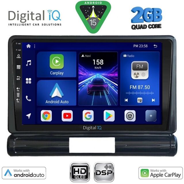 DIGITAL IQ BXC 3093M_CPAA (9inc) MULTIMEDIA TABLET for CITROEN C3 - DS3 mod. 2016-2024 Med Version