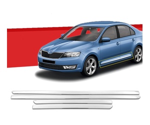 ΦΑΣΑ ΠΟΡΤΑΣ ΧΡΩΜΙΟΥ ΜΕΤΑΛΛΙΚΗ 4ΤΕΜ ΓΙΑ SKODA OCTAVIA 3 A7 4D/SW 2013+