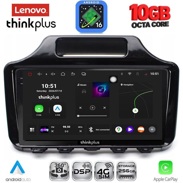 LENOVO LTM 11779_CPA (9inc) MULTIMEDIA TABLET for TOYOTA IQ mod. 2008-2015 with ORIG. NAVI