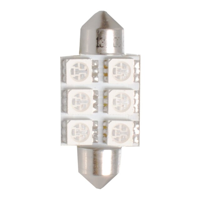 ΛΑΜΠΑΚΙΑ ΠΛΑΦΟΝΙΕΡΑΣ C5W/C10W 12V 1,44W SV8,5 36mm PREMIUM LED 6xSMD5050 ΜΠΛΕ M-TECH - 1 ΤΕΜ.