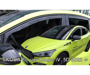 ΑΝΕΜΟΘΡΑΥΣΤΕΣ ΓΙΑ SKODA ENYAQ COUPE 5D 2022+? ΣΕΤ ΑΥΤΟΚΙΝΗΤΟΥ ΑΠΟ ΕΥΚΑΜΠΤΟ ΦΙΜΕ ΠΛΑΣΤΙΚΟ HEKO - 4 ΤΕΜ.