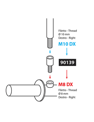 ΑΝΤΑΠΤΟΡΑΣ ΓΙΑ ΚΑΘΡΕΠΤΗ ΜΗΧΑΝΗΣ M10DX-M8DX -1ΤΕΜ