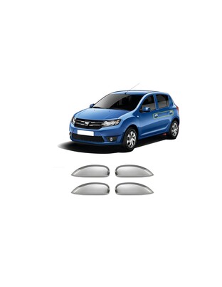 ΧΕΡΟΥΛΙΑ ΠΟΡΤΑΣ ΓΙΑ DACIA SANDERO 2 4D 2013+  ΧΡΩΜΙΟ ΜΕΤΑΛΛΙΚΑ 4ΤΕΜ