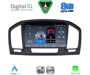 DIGITAL IQ BLM 714BL_CPA (8" DECK) MULTIMEDIA SYSTEM for OPEL INSIGNIA mod. 2008-2013 (BLACK)