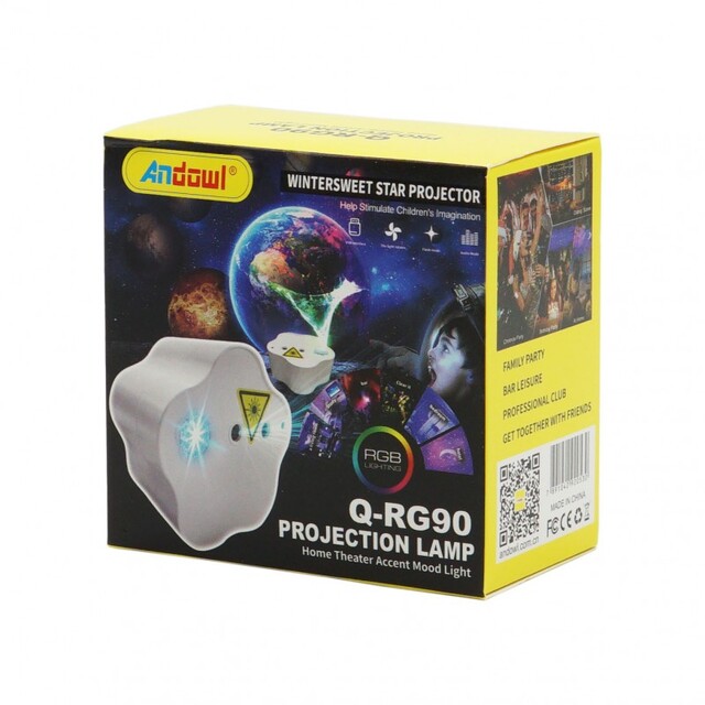 ΦΩΤΟΡΥΘΜΙΚΟ mini ΠΡΟΤΖΕΚΤΟΡΑΣ RGB ANDOWL Q-RG90