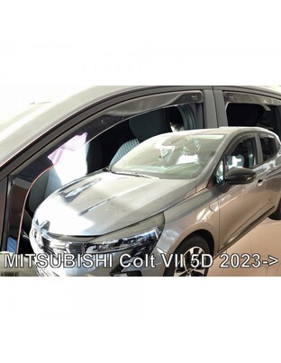 ΑΝΕΜΟΘΡΑΥΣΤΕΣ ΓΙΑ MITSUBISHI COLT 5D 2023+ ΣΕΤ ΑΥΤΟΚΙΝΗΤΟΥ ΑΠΟ ΕΥΚΑΜΠΤΟ ΦΙΜΕ ΠΛΑΣΤΙΚΟ HEKO - 2 ΤΕΜ