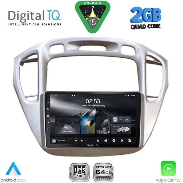 DIGITAL IQ RSD 1718_CPA (9inc) MULTIMEDIA TABLET for TOYOTA HIGHLANDER mod. 2002-2009