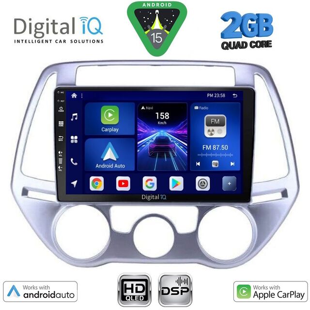 DIGITAL IQ BXC 3227_CPAA A/C (9inc) MULTIMEDIA TABLET for HYUNDAI i20 mod. 2008-2012