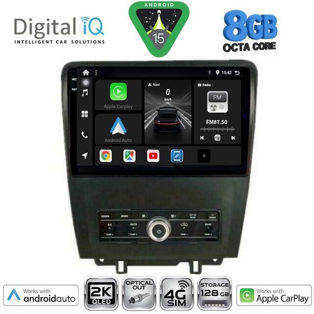 DIGITAL IQ BXK 20165_CPAA (10inc) MULTIMEDIA TABLET for FORD MUSTANG mod. 2010-2015
