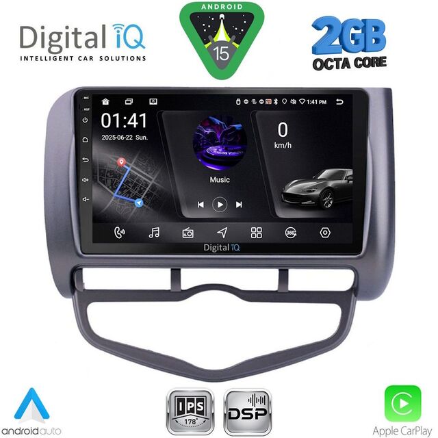 DIGITAL IQ RSF 4210_CPA CLIMA (9inc) MULTIMEDIA TABLET for HONDA JAZZ mod. 2002-2008
