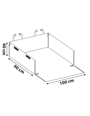 ΚΑΛΥΜΜΑ ΠΟΡΤ-ΠΑΓΚΑΖ TRUNK PROTECTOR ΑΔΙΑΒΡΟΧΟ (XL) 100x90x40cm 1ΤΕΜ.