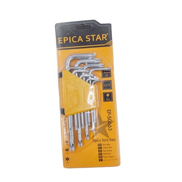 ΚΛΕΙΔΙΑ TORX ΣΕ ΣΧΗΜΑ L ΣΕΤ 9ΤΜΧ EPICA STAR EP-50663