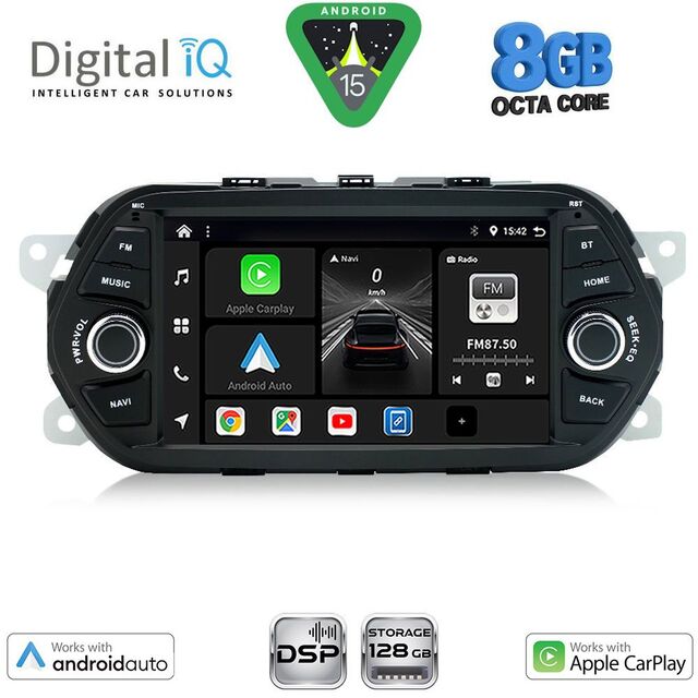 DIGITAL IQ BXF 756_CPAA (7" DECK) MULTIMEDIA SYSTEM for FIAT TIPO mod. 2015-2023