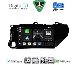 DIGITAL IQ BXK 20721_CPAA (10inc) MULTIMEDIA TABLET for TOYOTA HILUX mod. 2017-2026