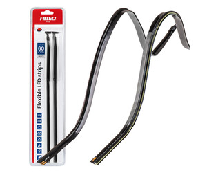 Amio – Ταινία LED COB 12V Λευκή 2x30cm Flexible Πλαϊνού Φωτισμού για Σήμανση & Καθαρό Φως – Σετ 2 Τεμ. (04575/AM)