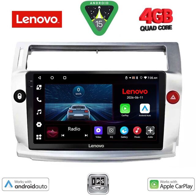 LENOVO LVE 8084BL_CPAA (9inc) MULTIMEDIA TABLET for CITROEN C4  mod. 2004-2011 (BLACK)