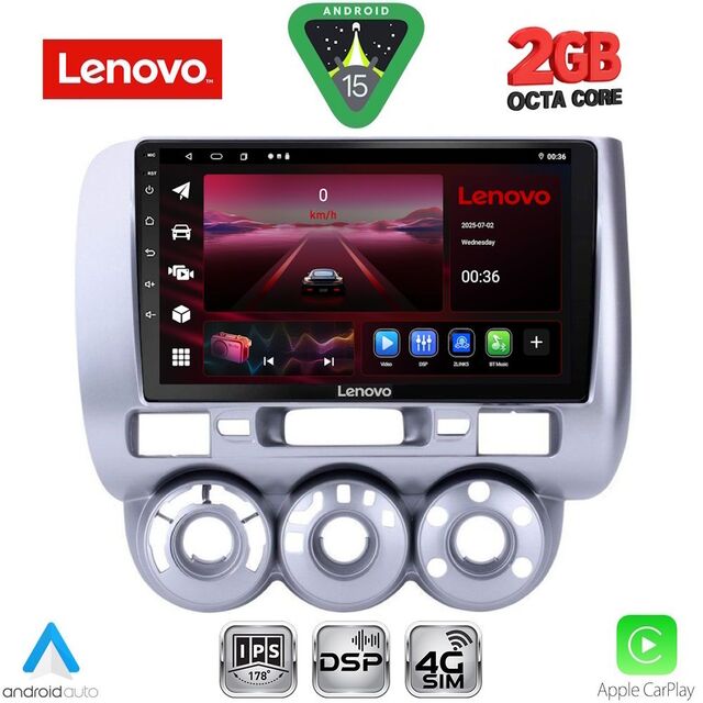 LENOVO LVF 5210_CPA A/C (9inc) MULTIMEDIA TABLET for HONDA JAZZ mod. 2002-2008