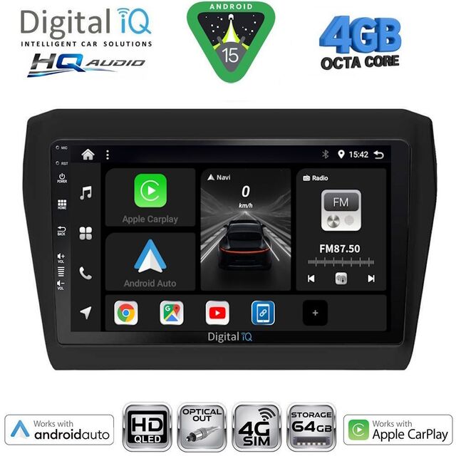 DIGITAL IQ BXK 19686_CPAA (9inc) MULTIMEDIA TABLET for SUZUKI SWIFT mod. 2017-2023
