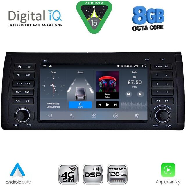 DIGITAL IQ BLM 785_CPA (7" DECK) MULTIMEDIA OEM for BMW S.5-X5 (E38-39-53) mod. 1998-2005