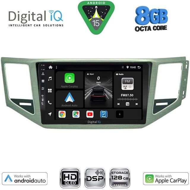 DIGITAL IQ BXF 18745_CPAA (SL) (10inc) MULTIMEDIA TABLET for VW GOLF SPORTSVAN mod. 2014-2021