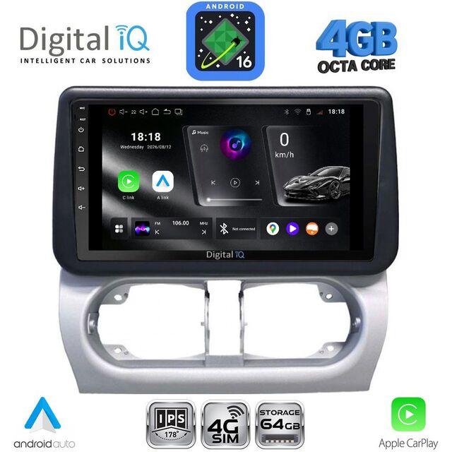 DIGITAL IQ RTG 6500_CPA (9inc) MULTIMEDIA TABLET for OPEL CORSA C mod 2000-2006 - TIGRA mod. 2004-2009