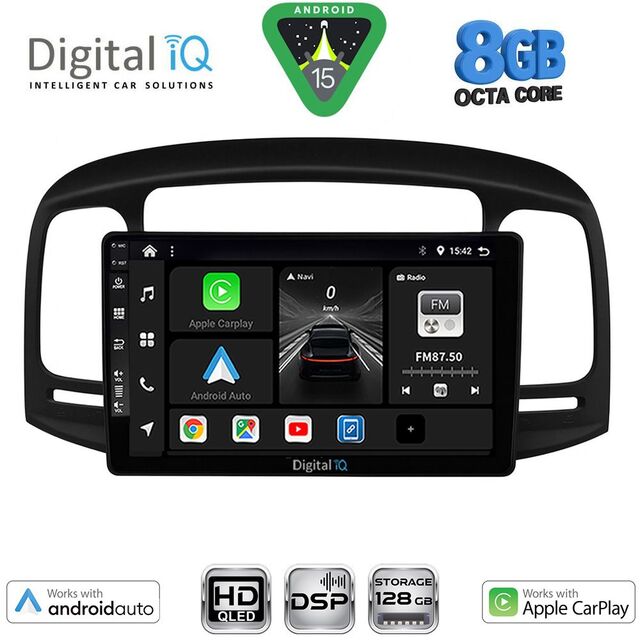 DIGITAL IQ BXF 18249BL_CPAA (9inc) MULTIMEDIA TABLET for HYUNDAI ACCENT mod. 2005-2012 (BLACK)