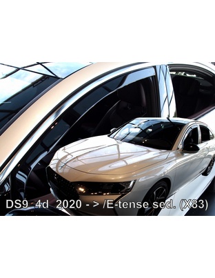 ΑΝΕΜΟΘΡΑΥΣΤΕΣ ΓΙΑ DS 9 (X83) 4D E-TENSE 2020+  ΣΕΤ ΑΥΤΟΚΙΝΗΤΟΥ ΑΠΟ ΕΥΚΑΜΠΤΟ ΦΙΜΕ ΠΛΑΣΤΙΚΟ HEKO - 4 ΤΕΜ.