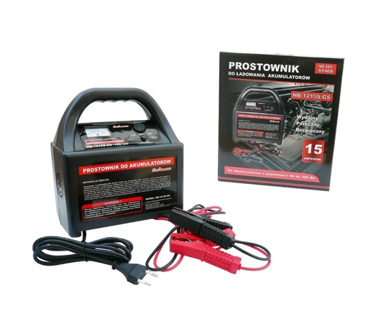 CarCommerce - ΦΟΡΤΙΣΤΗΣ ΜΠΑΤΑΡΙΑΣ HB-1215S-GS 12/24V 15A (ΜΕ ΑΜΠΕΡΟΜΕΤΡΟ ΚΑΙ ΑΣΦΑΛΕΙΑ) - 1 τεμ. (61468-CC)