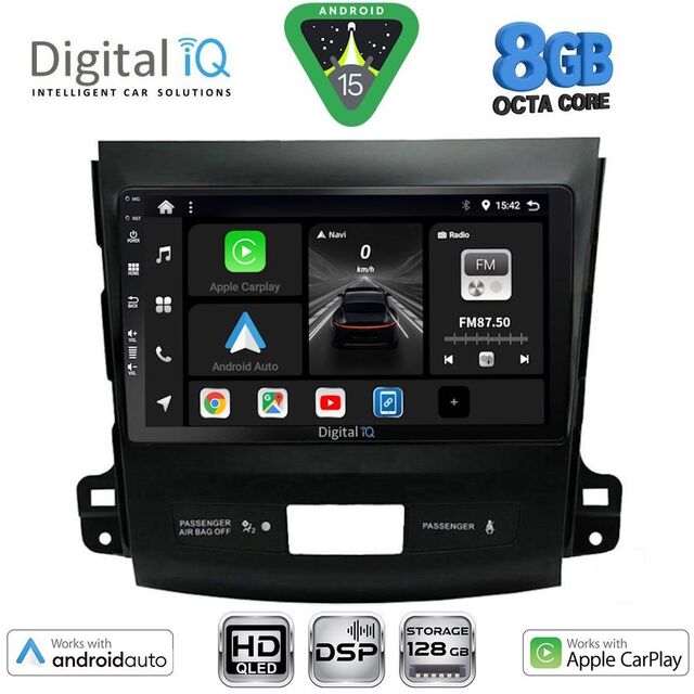 DIGITAL IQ BXF 18442_CPAA (9inc) MULTIMEDIA TABLET for CITROEN C-CROSSER | MITSUBISHI OUTLANDER | PEUGEOT 4007  mod. 2006-2012