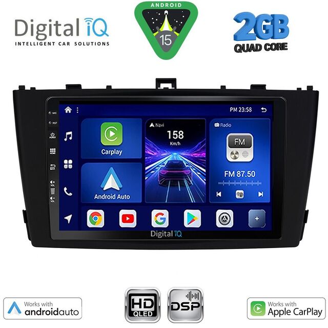 DIGITAL IQ BXC 3705BL_CPAA (9inc) MULTIMEDIA TABLET for TOYOTA AVENSIS (T27) mod. 2009-2015 (BLACK)