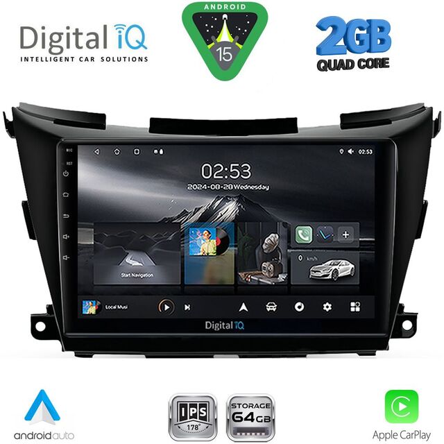 DIGITAL IQ RSD 1462B_CPA (9inc) MULTIMEDIA TABLET for NISSAN MURANO mod. 2017-2025