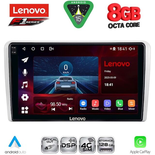 LENOVO SSR 10481SL_CPA (9inc) MULTIMEDIA TABLET for OPEL ALL mod. 2004-2014 (SILVER)