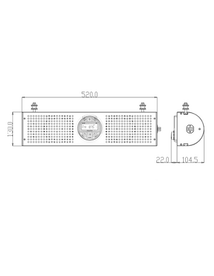 HASDA HA-903 ΑΔΙΑΒΡΟΧΗ ΜΠΑΡΑ ΗΧΟΥ 52cm - 1 ΤΕΜ