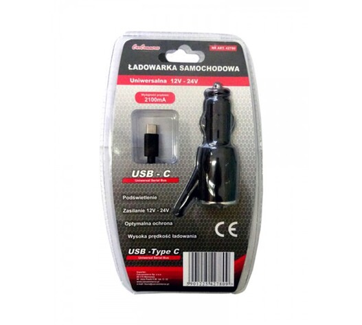 CarCommerce - ΦΟΡΤΙΣΤΗΣ ΑΝΑΠΤΗΡΑ 12/24V - 2100 mA ΜΕ USB TYPE C - 1 τεμ. (42780-CC)