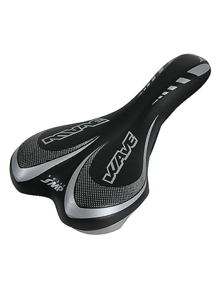 Σέλα ποδηλάτου (270x140mm /370gr) μαύρη Wave Saddle