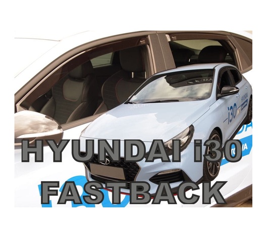 ΑΝΕΜΟΘΡΑΥΣΤΕΣ ΓΙΑ HYUNDAI i30 FASTBACK N 5D 2019+ ΣΕΤ ΑΥΤΟΚΙΝΗΤΟΥ ΑΠΟ ΕΥΚΑΜΠΤΟ ΦΙΜΕ ΠΛΑΣΤΙΚΟ HEKO - 4 ΤΕΜ.