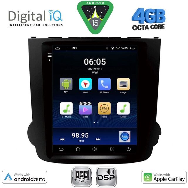 DIGITAL IQ BXF 6977_CPAA TESLA STYLE for HONDA CRV mod. 2007-2012