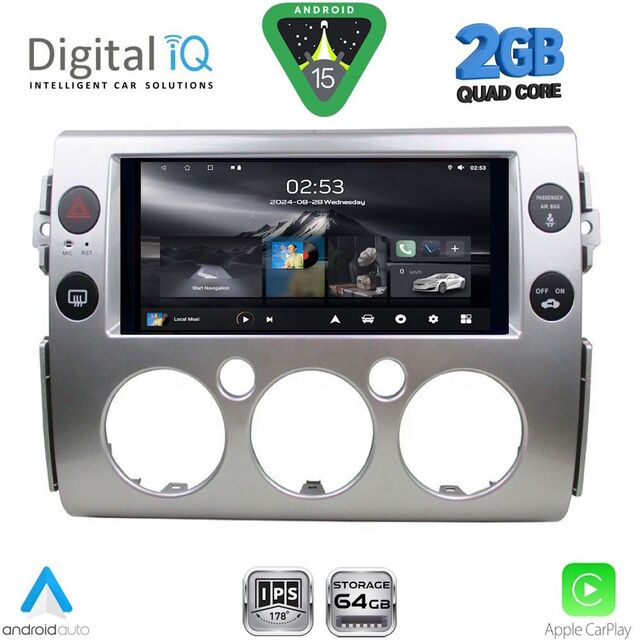 DIGITAL IQ RSD 1717_CPA (9inc) MULTIMEDIA TABLET for TOYOTA FJ CRUISER mod. 2007-2022