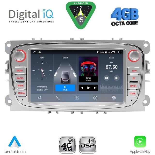 DIGITAL IQ BLG 403S_CPA (7" DECK) MULTIMEDIA SYSTEM for FORD mod. 2007-2011