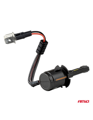 Amio - Λαμπτήρες LED F25 PRO Black Edition H3 68W 12-24V Full CAN Bus με Φωτεινότητα 7646lm σε Ψυχρό Λευκό 6000K για Επιβατικά Αυτοκίνητα & Φορτηγά - Σετ 2 τεμ. (04718/AM)