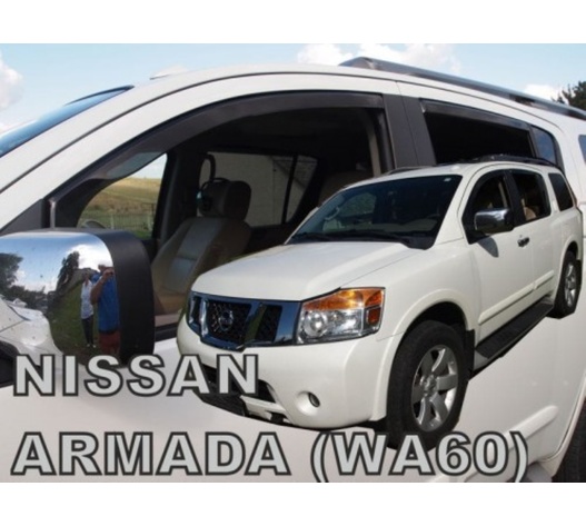 ΑΝΕΜΟΘΡΑΥΣΤΕΣ ΓΙΑ NISSAN ARMADA WA60 5D 2004-2016? ΣΕΤ ΑΥΤΟΚΙΝΗΤΟΥ ΑΠΟ ΕΥΚΑΜΠΤΟ ΦΙΜΕ ΠΛΑΣΤΙΚΟ HEKO - 4 ΤΕΜ.